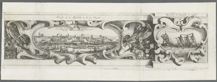 Framed Print : The Siege of La Rochelle: Plate 16, 1628-1630 Framed Print : The Siege of La Rochelle: Plate 16, 1628-1630