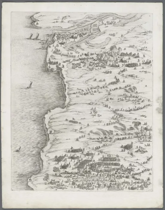 Framed Print : The Siege of La Rochelle: Plate 5, 1628-1630. Creator: Jacques Callot (French, 1592-1635) Framed Print : The Siege of La Rochelle: Plate 5, 1628-1630. Creator: Jacques Callot (French, 1592-1635)