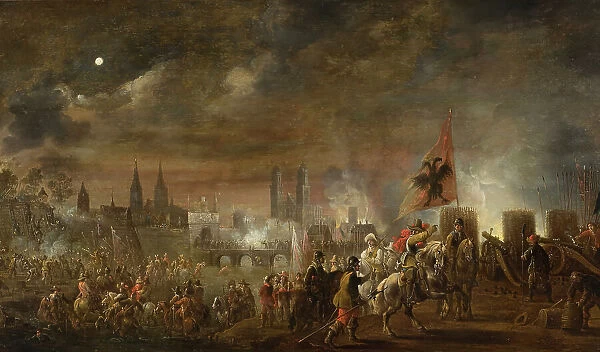 The Siege of Magdeburg, 1631, (1650). Creator: Pieter Meulener