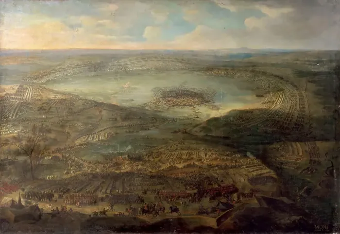 Framed Print : The Siege of Mons, 1691. Artist: Martin, Jean-Baptiste (1659-1735) Framed Print : The Siege of Mons, 1691. Artist: Martin, Jean-Baptiste (1659-1735)
