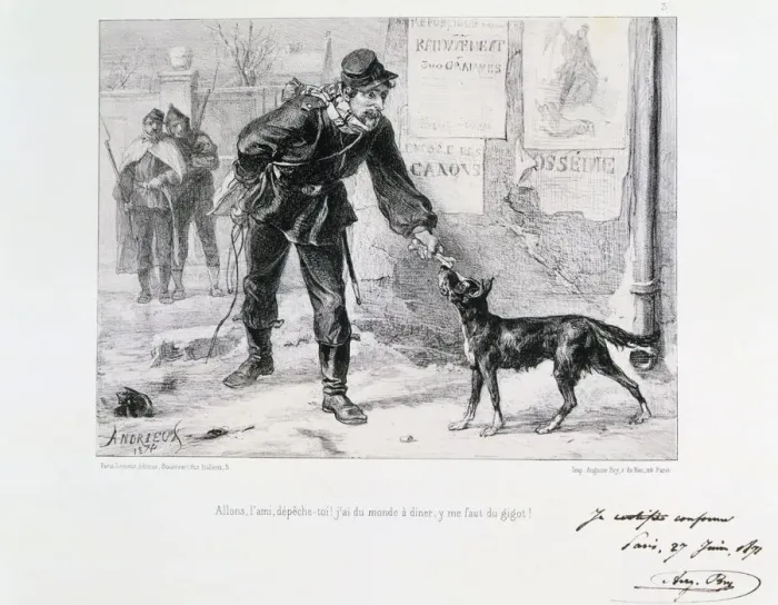 Framed Print : Siege of Paris, Franco-Prussian War, 1871. Artist: Auguste Bry Framed Print : Siege of Paris, Franco-Prussian War, 1871. Artist: Auguste Bry