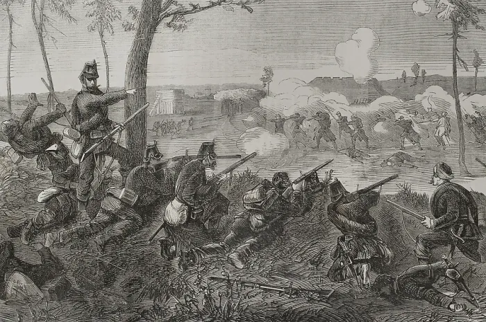 Framed Print : Siege of Paris: Skirmishes between the Prussian outposts encircling Paris and the besieged, 1871. Creator: Tomas Carlos Capuz Framed Print : Siege of Paris: Skirmishes between the Prussian outposts encircling Paris and the besieged, 1871. Creator: Tomas Carlos Capuz