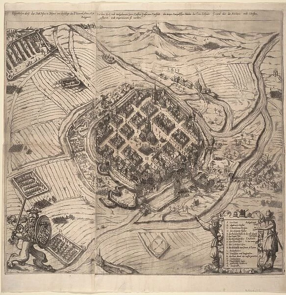 The Siege of Pilsen by Ernst von Mansfeld on 21 November 1618, c1620