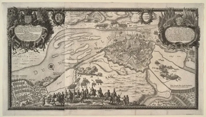 Framed Print : The Siege of Riga by the Russian Army under Tsar Alexei Mikhailovich in 1656, 1656. Artist: Perelle, Adam (1638-1695) Framed Print : The Siege of Riga by the Russian Army under Tsar Alexei Mikhailovich in 1656, 1656. Artist: Perelle, Adam (1638-1695)