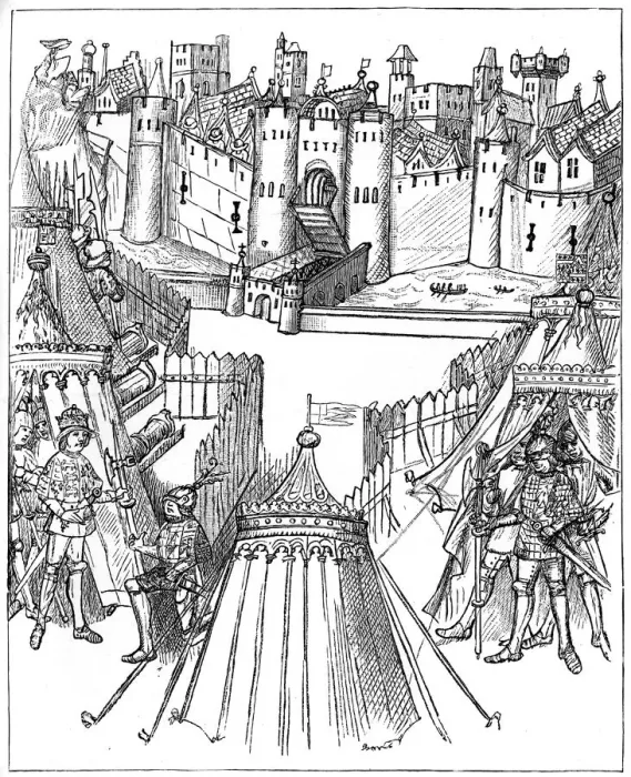 Framed Print : Siege of Rouen, 1418-1419, (1893) Framed Print : Siege of Rouen, 1418-1419, (1893)