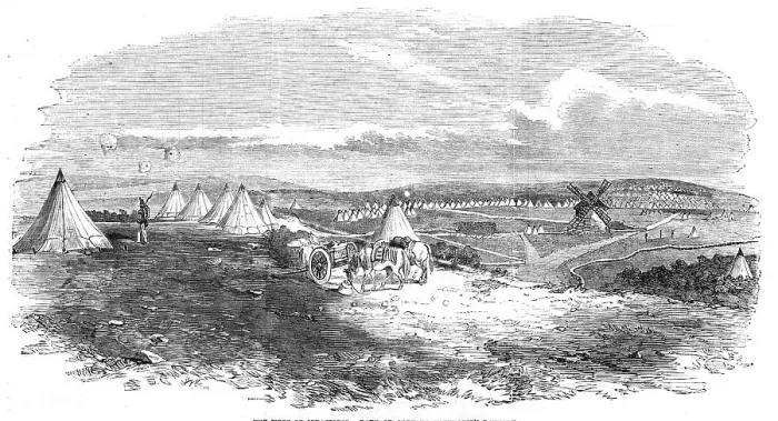 Framed Print : The Siege of Sebastopol - part of Captain Wodehouse's Battery, 1854. Creator: Unknown Framed Print : The Siege of Sebastopol - part of Captain Wodehouse's Battery, 1854. Creator: Unknown