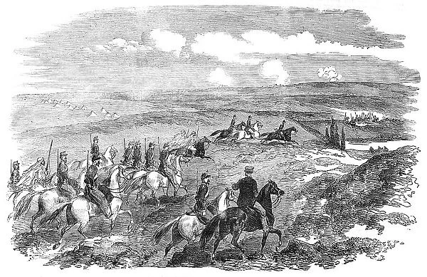 The Siege of Sebastopol - General Canrobert and Escort, 1854. Creator: Unknown