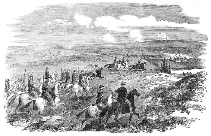 Framed Print : The Siege of Sebastopol - General Canrobert and Escort, 1854. Creator: Unknown Framed Print : The Siege of Sebastopol - General Canrobert and Escort, 1854. Creator: Unknown