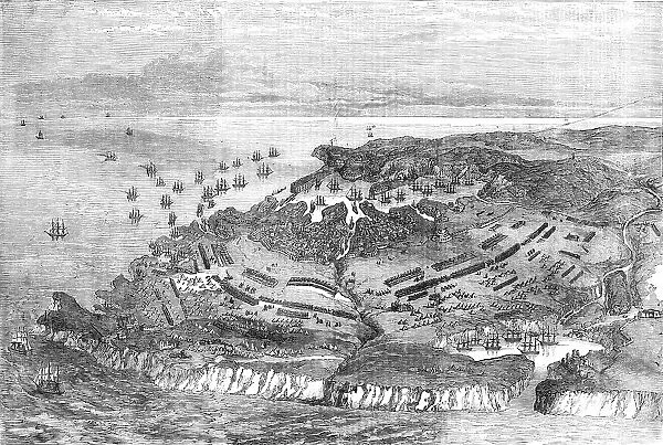 The Siege of Sebastopol - general view, 1854. Creator: Unknown