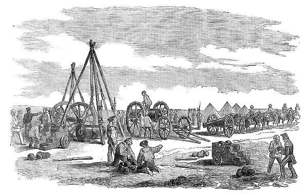 Siege of Sebastopol - Preparing a Train for the Trenches, 1854. Creator: Unknown