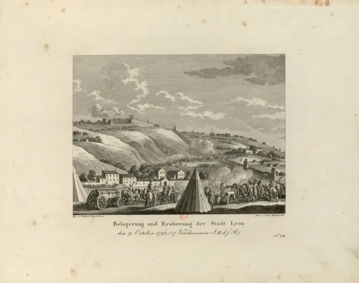 Framed Print : Siege and Taking of the City of Lyon: October 9, 1793, 1816-1818 Framed Print : Siege and Taking of the City of Lyon: October 9, 1793, 1816-1818