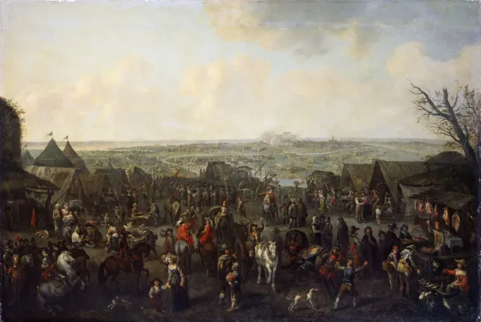 Framed Print : The Siege of a Town, 1660. Artist: Adam Frans van der Meulen Framed Print : The Siege of a Town, 1660. Artist: Adam Frans van der Meulen