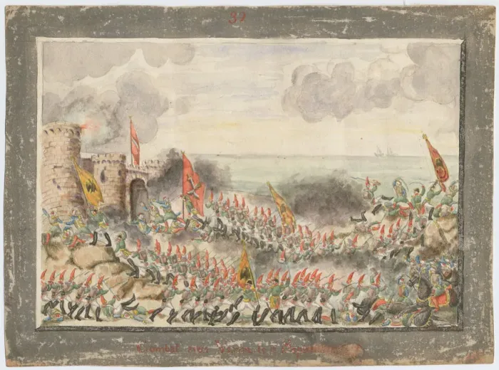 Framed Print : The Siege of Varna on September 1828, 1829. Artist: Anonymous Framed Print : The Siege of Varna on September 1828, 1829. Artist: Anonymous