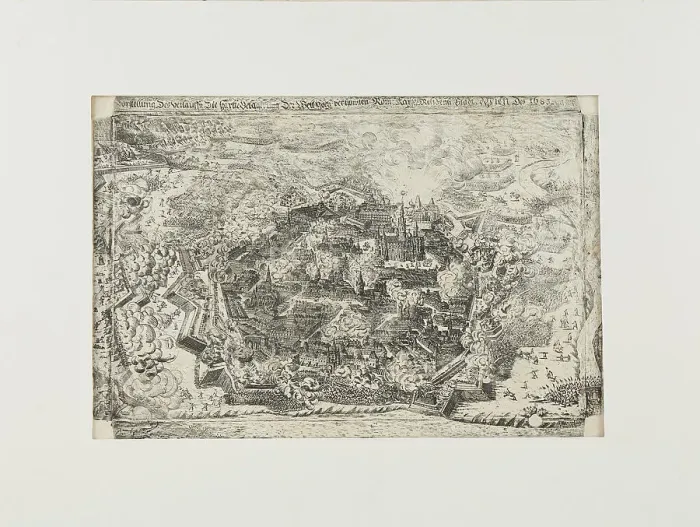 Framed Print : The siege of Vienna in 1683, c.1860. Creator: Unknown artist Framed Print : The siege of Vienna in 1683, c.1860. Creator: Unknown artist