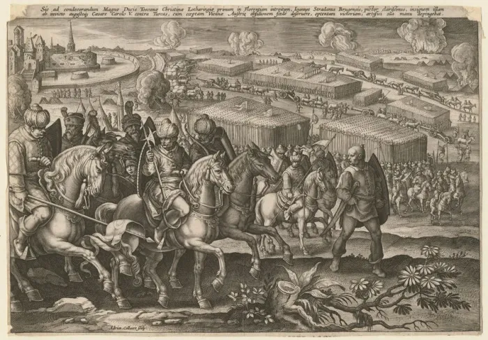 Framed Print : The Siege of Vienna by Turkish army, 1529. Artist: Collaert, Adriaen (1523-1618) Framed Print : The Siege of Vienna by Turkish army, 1529. Artist: Collaert, Adriaen (1523-1618)