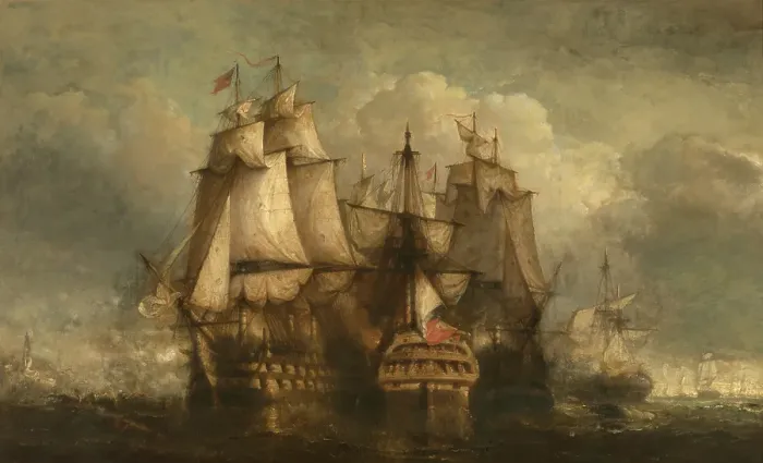Framed Print : Siege of Vlissingen by an English Squadron, 1890. Creator: Hendrik Frans Schaefels Framed Print : Siege of Vlissingen by an English Squadron, 1890. Creator: Hendrik Frans Schaefels