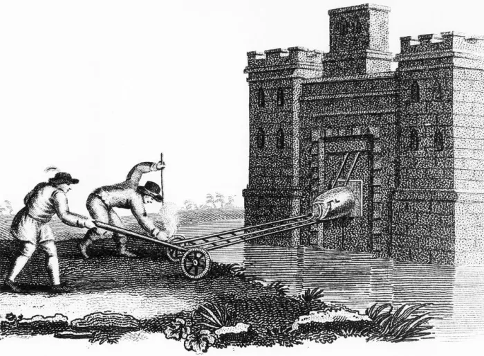 Framed Print : Siege warfare, c1800 Framed Print : Siege warfare, c1800