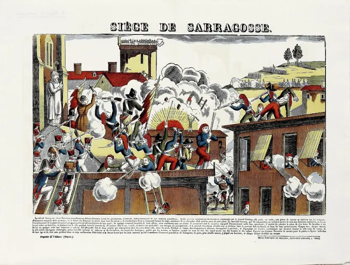 Framed Print : The siege of Zaragoza, 1809, c1825-1830. Creator: Pellerin, Jean-Charles (1756-1836) Framed Print : The siege of Zaragoza, 1809, c1825-1830. Creator: Pellerin, Jean-Charles (1756-1836)