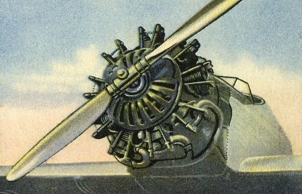 Siemens Sh 20 60 horse power aircraft engine, 1932. Creator: Unknown