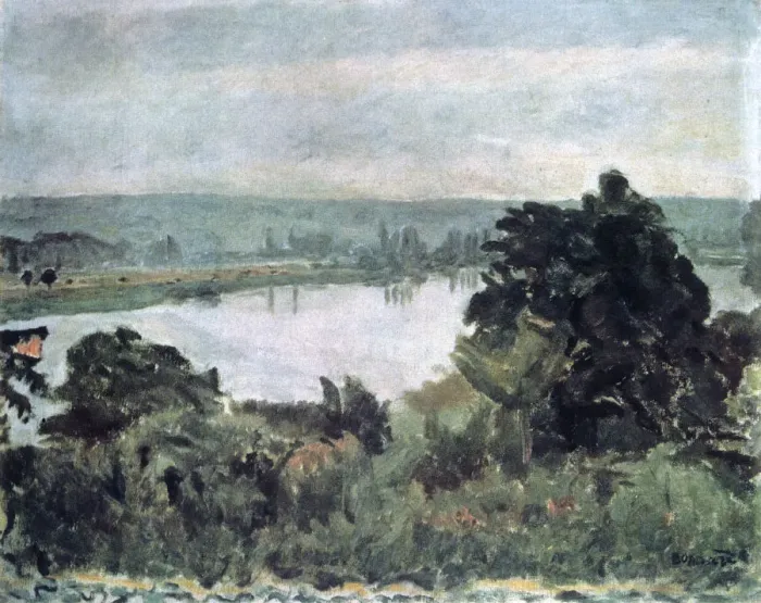 Framed Print : The Siene near Vernon, c1911. Artist: Pierre Bonnard Framed Print : The Siene near Vernon, c1911. Artist: Pierre Bonnard