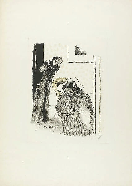 Siesta, from the first album of L'Estampe originale, 1893. Creator: Edouard Vuillard
