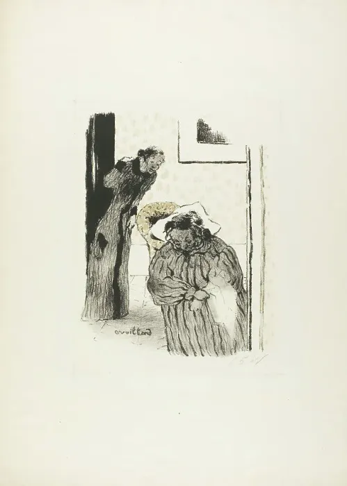 Framed Print : Siesta, from the first album of L'Estampe originale, 1893. Creator: Edouard Vuillard Framed Print : Siesta, from the first album of L'Estampe originale, 1893. Creator: Edouard Vuillard