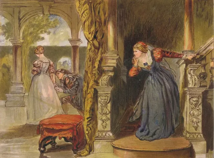 Framed Print : Sigh No More, Ladies, Sigh No More, c1875. Artist: Sir John Gilbert Framed Print : Sigh No More, Ladies, Sigh No More, c1875. Artist: Sir John Gilbert