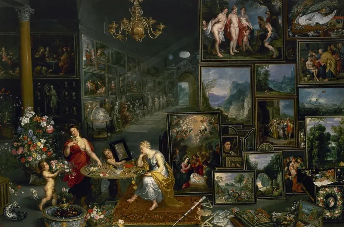 Framed Print : Sight and Smell, c1620. Creators: Jan Brueghel the Elder, Hendrick van Balen I, Frans Francken II, Gerard Seghers Framed Print : Sight and Smell, c1620. Creators: Jan Brueghel the Elder, Hendrick van Balen I, Frans Francken II, Gerard Seghers