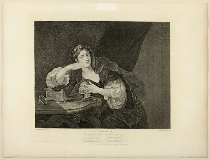 Framed Print : Sigismonda, published June 4, 1795. Creator: Benjamin Smith