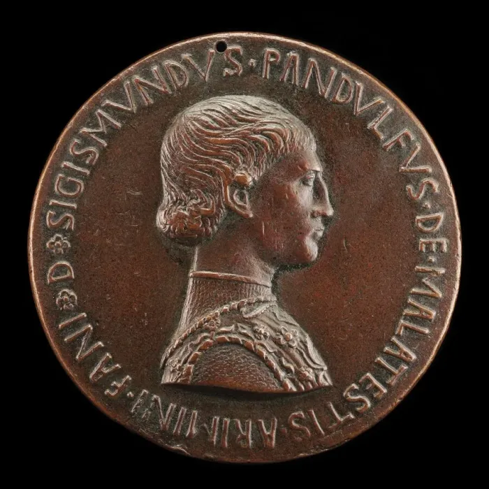 Framed Print : Sigismondo Pandolfo Malatesta, 1417-1468, Lord of Rimini and Fano [obverse], c. 1445