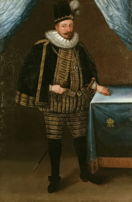 Framed Print : Sigismund, 1566-1632, King of Sweden King of Poland, c17th century. Creator: Anon Framed Print : Sigismund, 1566-1632, King of Sweden King of Poland, c17th century. Creator: Anon