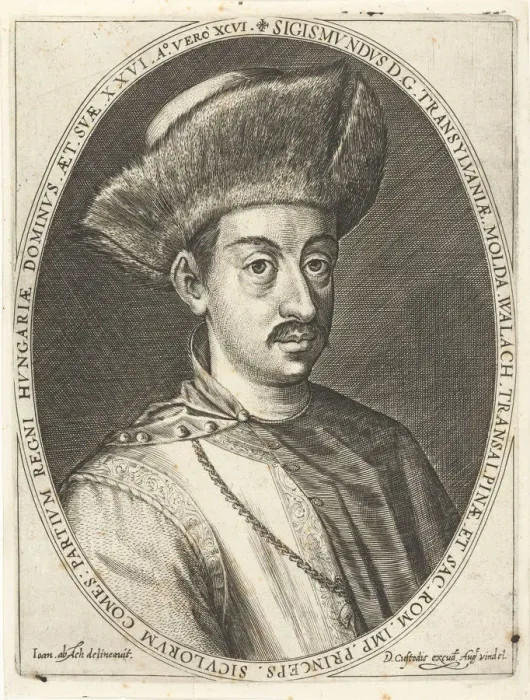 Framed Print : Sigismund Bathory (1572-1613), Prince of Transylvania. From Atrium heroicum, Augsburg 1600-1602, 160 Artist: Custos, Dominicus (1560-1612) Framed Print : Sigismund Bathory (1572-1613), Prince of Transylvania. From Atrium heroicum, Augsburg 1600-1602, 160 Artist: Custos, Dominicus (1560-1612)