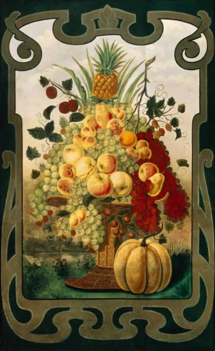 Framed Print : Sign board for fruit shop, Early 20th cen Artist: Anonymous Framed Print : Sign board for fruit shop, Early 20th cen Artist: Anonymous