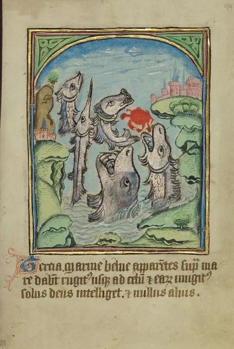 Framed Print : The Third Sign before the Day of Judgment; Illustrated Vita Christi... about 1480-1490. Creator: Unknown