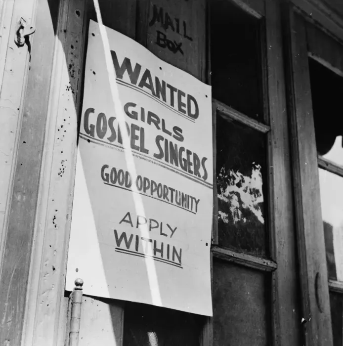 Framed Print : A sign in the Harlem section, New York, 1943. Creator: Gordon Parks Framed Print : A sign in the Harlem section, New York, 1943. Creator: Gordon Parks