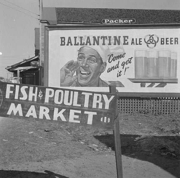 Sign in the Negro section, Daytona Beach, Florida, 1943. Creator: Gordon Parks