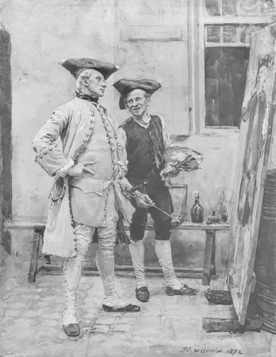 Framed Print : The Sign Painter (Le Peintre d Enseignes), 19th century Framed Print : The Sign Painter (Le Peintre d Enseignes), 19th century