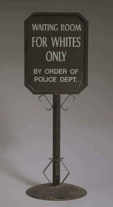 Framed Print : Sign from segregated railroad station, ca. 1930s. Creator: Unknown Framed Print : Sign from segregated railroad station, ca. 1930s. Creator: Unknown