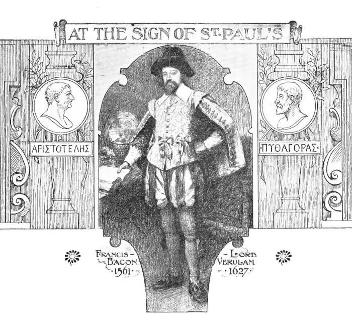 Framed Print : At the Sign of St. Paul's: Francis Bacon, 1909. Creator: Unknown Framed Print : At the Sign of St. Paul's: Francis Bacon, 1909. Creator: Unknown