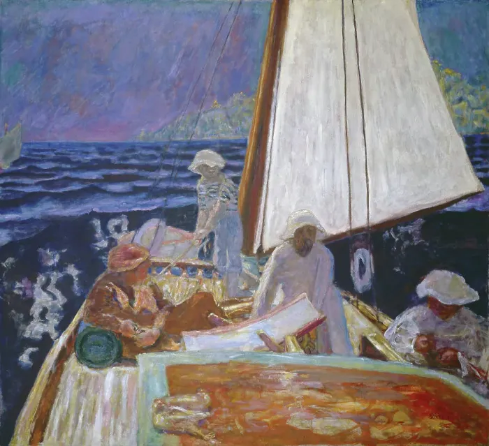 Framed Print : Signac and his friends in a sailboat, c 1924. Creator: Bonnard, Pierre (1867-1947) Framed Print : Signac and his friends in a sailboat, c 1924. Creator: Bonnard, Pierre (1867-1947)