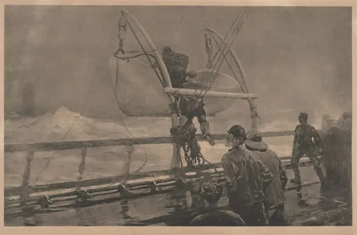 Framed Print : The Signal of Distress, 1891. Creator: Winslow Homer Framed Print : The Signal of Distress, 1891. Creator: Winslow Homer