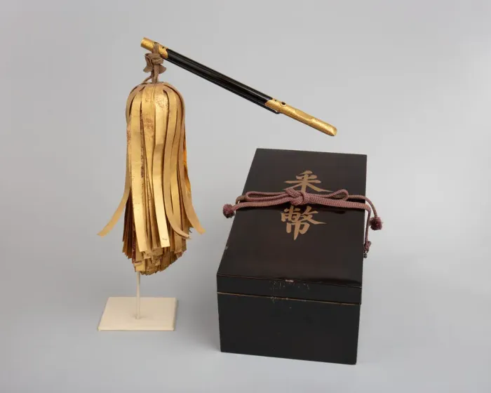 Framed Print : Signaling Baton (Saihai) and Storage Box, Japanese, 18th century. Creator: Unknown Framed Print : Signaling Baton (Saihai) and Storage Box, Japanese, 18th century. Creator: Unknown