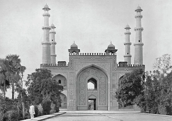 Sikandra. Gateway of the Tomb of Akbar, c1910. Creator: Unknown