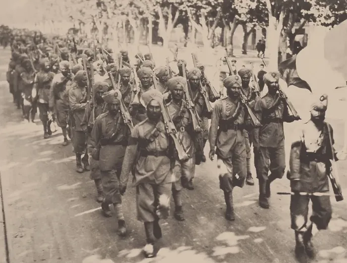 Framed Print : Sikh Regiment in the First World War in France, 1914. Creator: Unknown photographer Framed Print : Sikh Regiment in the First World War in France, 1914. Creator: Unknown photographer
