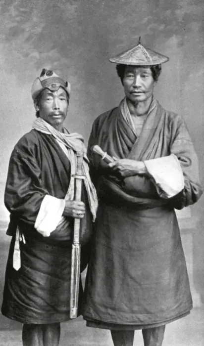 Framed Print : Two Sikkimese men, c1910 Framed Print : Two Sikkimese men, c1910