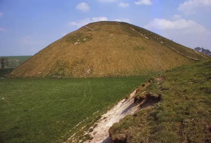 Framed Print : Silbury Hill, Wiltshire from the West, 20th century. Artist: CM Dixon Framed Print : Silbury Hill, Wiltshire from the West, 20th century. Artist: CM Dixon