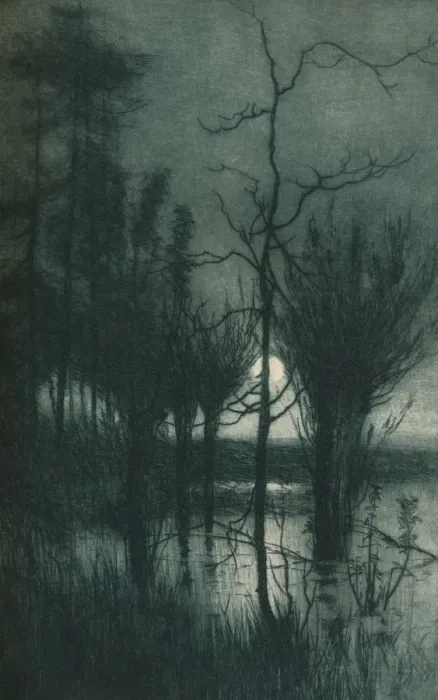 Framed Print : The Silent Moon, c1901. Artist: Alfred Edward East Framed Print : The Silent Moon, c1901. Artist: Alfred Edward East