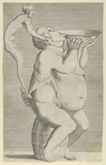 Framed Print : Silenus, as a Vase, Satyr Handle, 1540-56. Creator: Leon Davent Framed Print : Silenus, as a Vase, Satyr Handle, 1540-56. Creator: Leon Davent