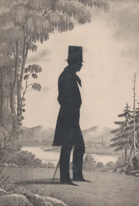 Framed Print : Silhouette of Edward Worth of Saco, Maine, 1828-83. Creator: William Henry Brown Framed Print : Silhouette of Edward Worth of Saco, Maine, 1828-83. Creator: William Henry Brown