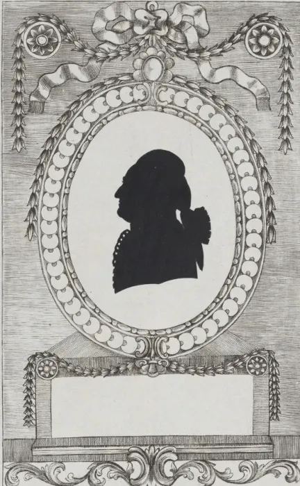 Framed Print : Silhouette of Graf Coreth, 1784-1834. Creator: Wilhelm Ackermann Framed Print : Silhouette of Graf Coreth, 1784-1834. Creator: Wilhelm Ackermann
